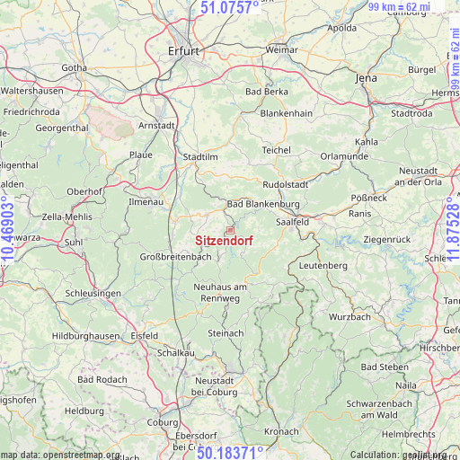 Sitzendorf on map