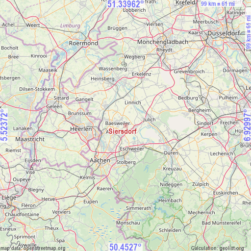 Siersdorf on map