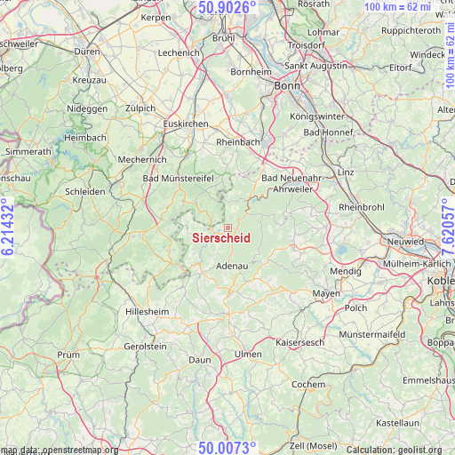 Sierscheid on map