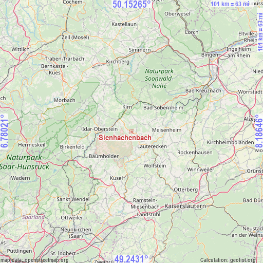 Sienhachenbach on map
