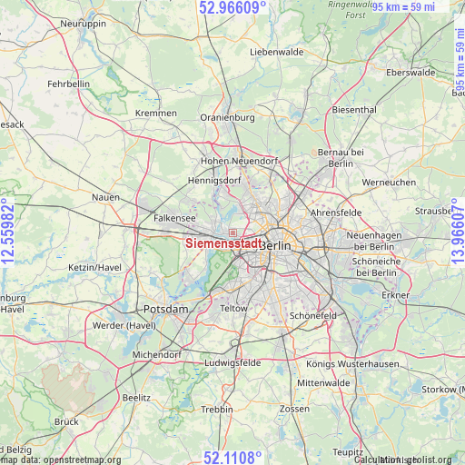 Siemensstadt on map