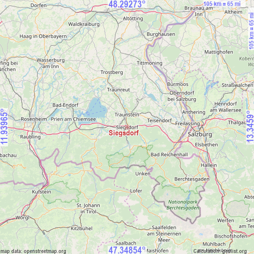 Siegsdorf on map