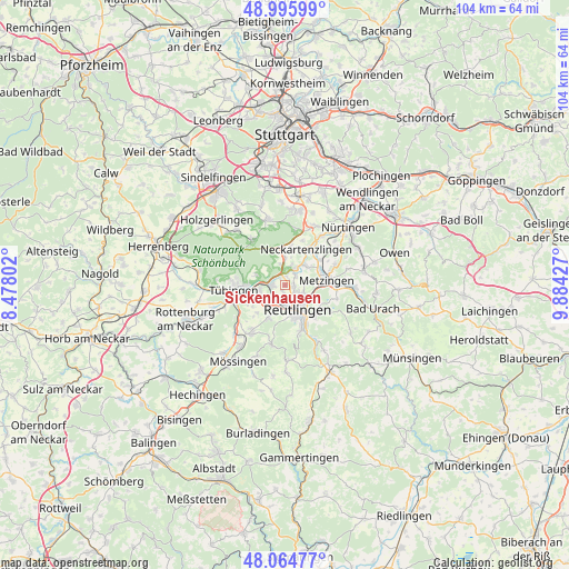 Sickenhausen on map
