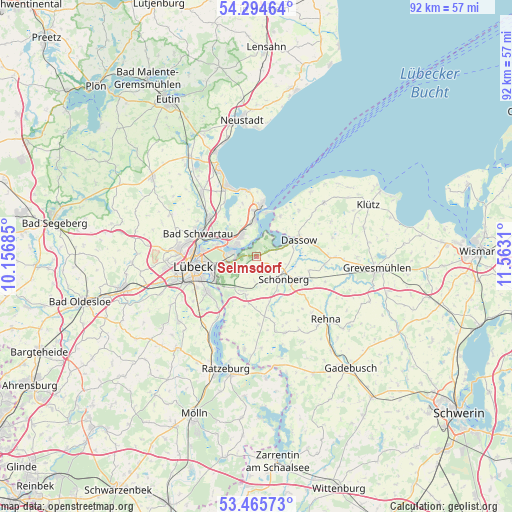 Selmsdorf on map