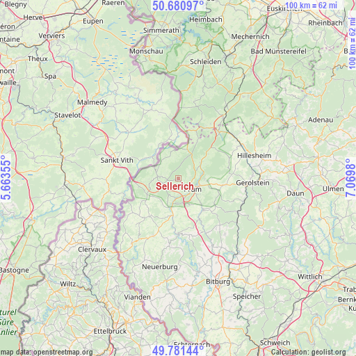 Sellerich on map