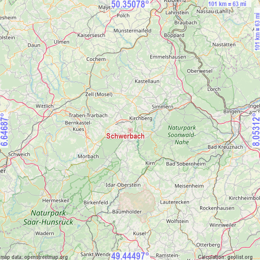 Schwerbach on map