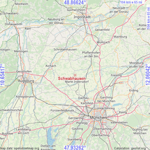 Schwabhausen on map