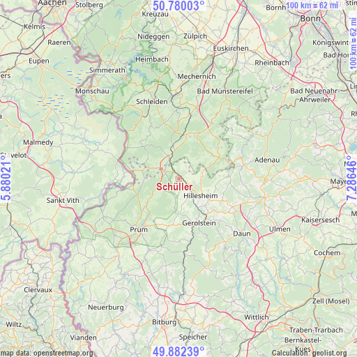 Schüller on map