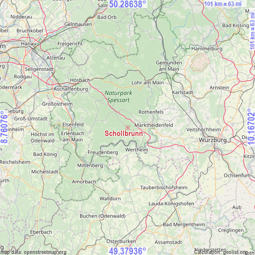 Schollbrunn on map