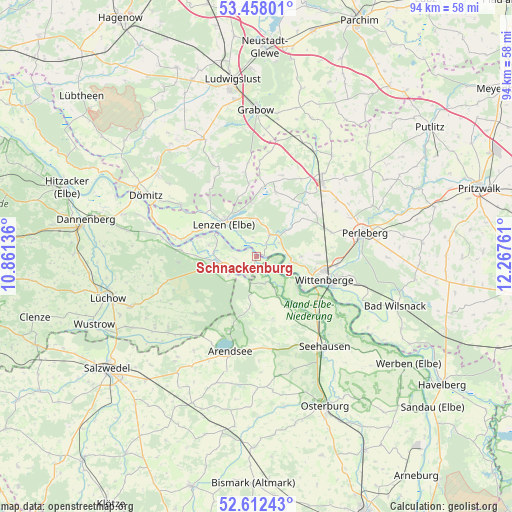 Schnackenburg on map
