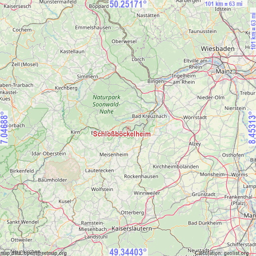 Schloßböckelheim on map