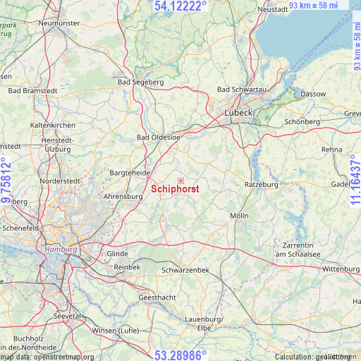 Schiphorst on map