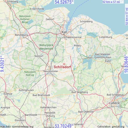 Schillsdorf on map