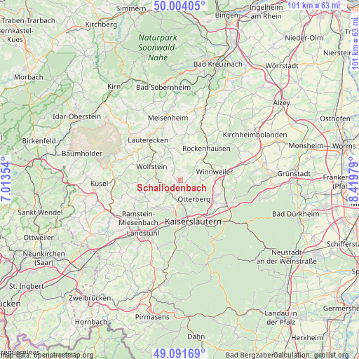 Schallodenbach on map