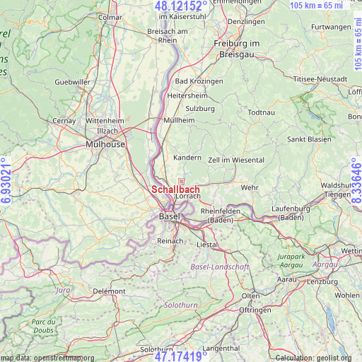 Schallbach on map