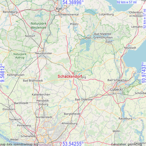 Schackendorf on map