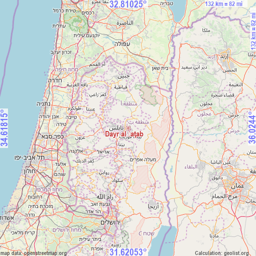 Dayr al Ḩaţab on map