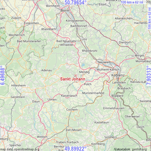 Sankt Johann on map