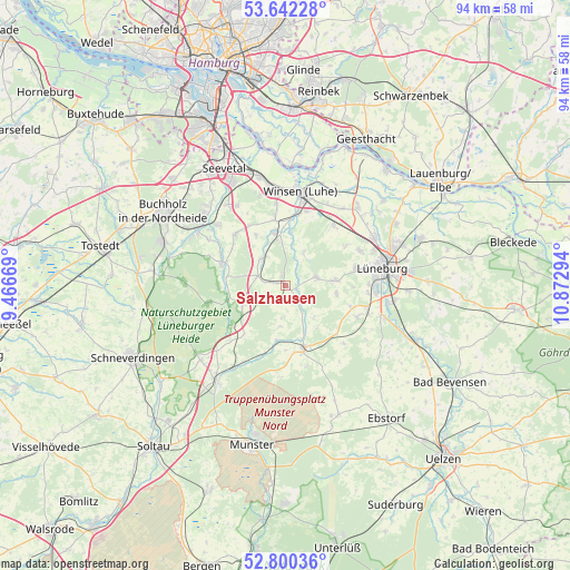 Salzhausen on map