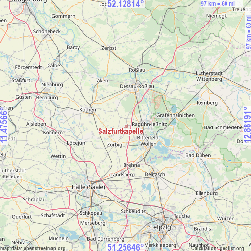 Salzfurtkapelle on map