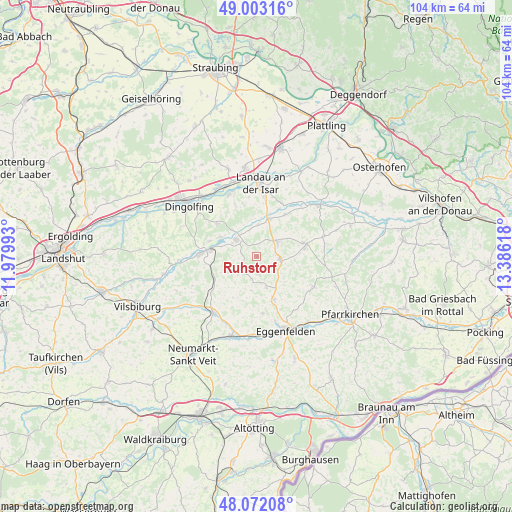 Ruhstorf on map