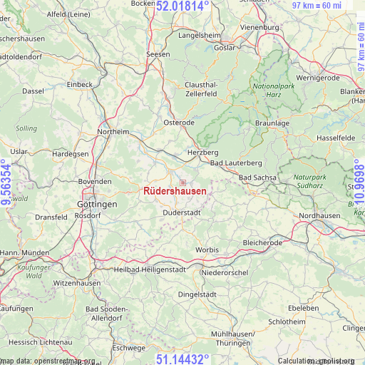 Rüdershausen on map