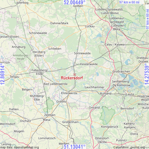 Rückersdorf on map