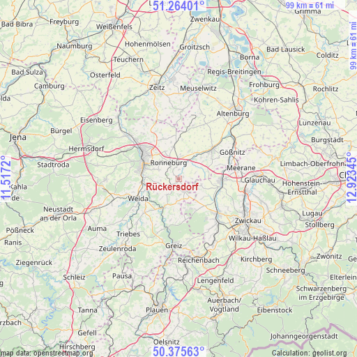 Rückersdorf on map
