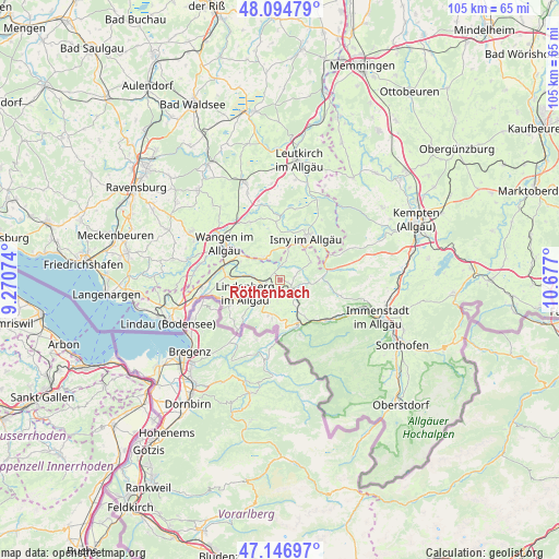 Röthenbach on map