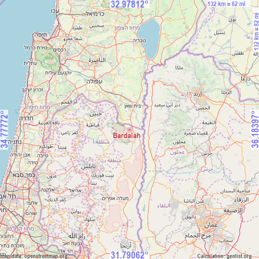 Bardalah on map