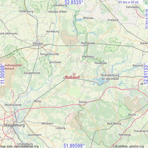 Roßdorf on map