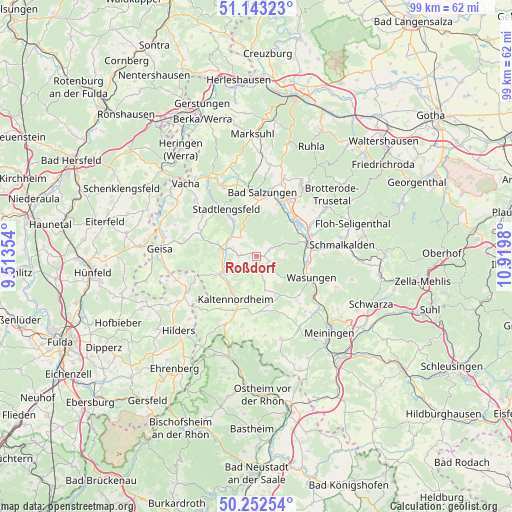 Roßdorf on map