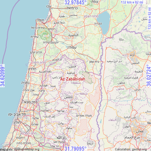 Az Zabābidah on map