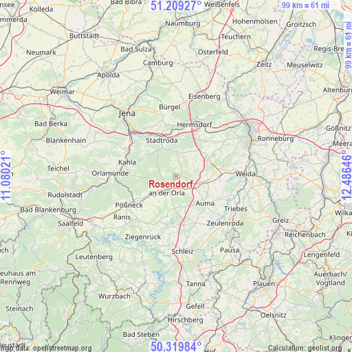 Rosendorf on map