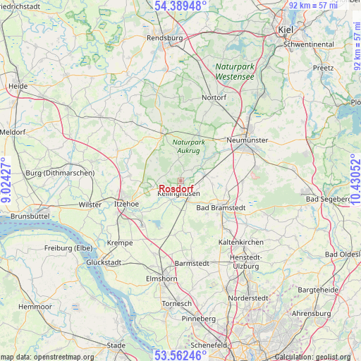 Rosdorf on map