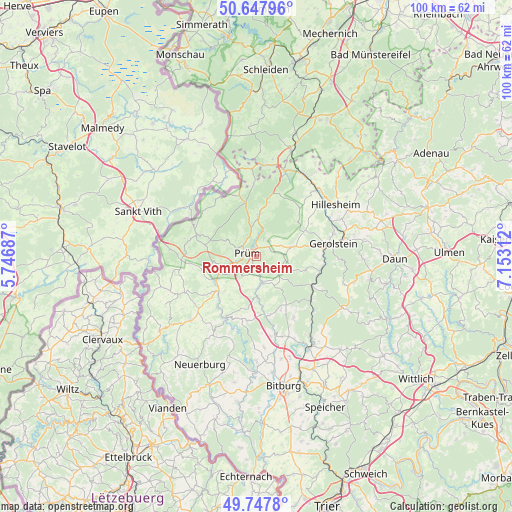 Rommersheim on map