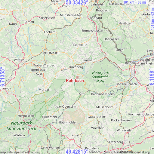 Rohrbach on map