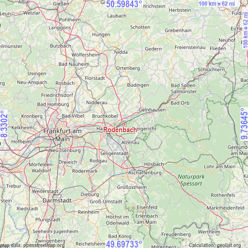 Rodenbach on map