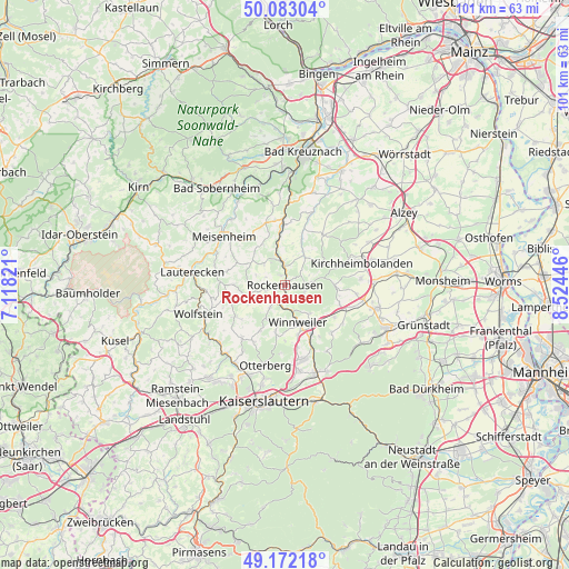 Rockenhausen on map
