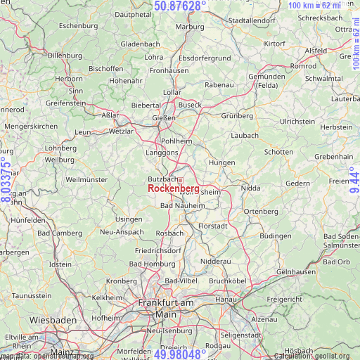Rockenberg on map