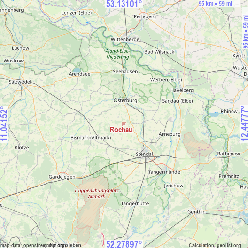 Rochau on map