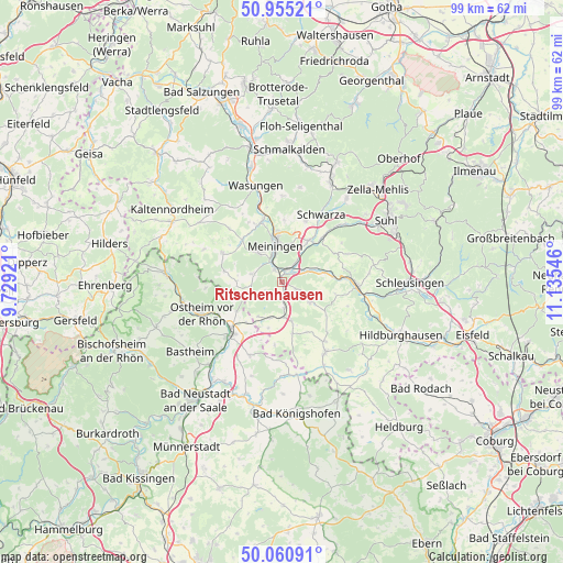 Ritschenhausen on map