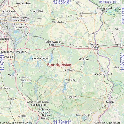 Rietz Neuendorf on map