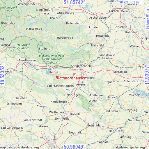 Riethnordhausen on map