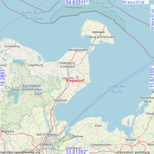 Riepsdorf on map