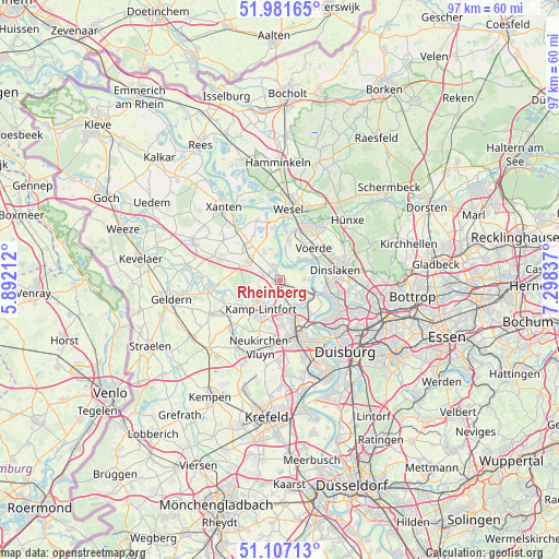 Rheinberg on map