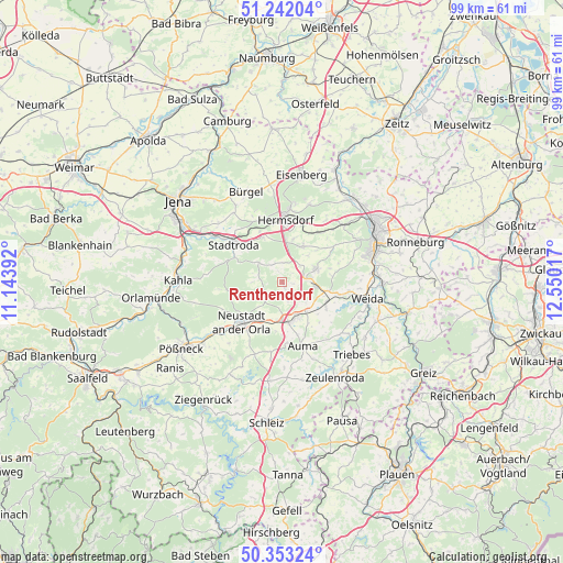 Renthendorf on map