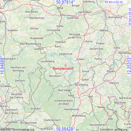 Remptendorf on map