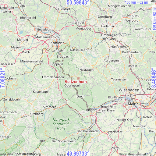 Reitzenhain on map
