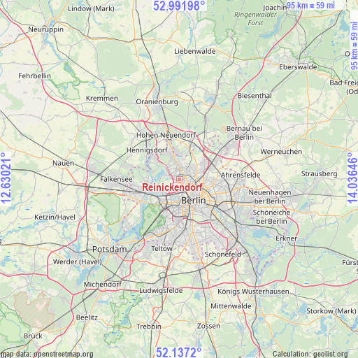 Reinickendorf on map